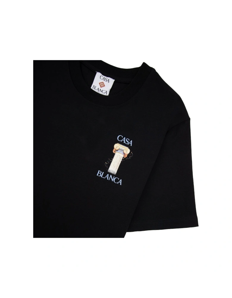 La Colonne Printed T-Shirt Black T-Shirt