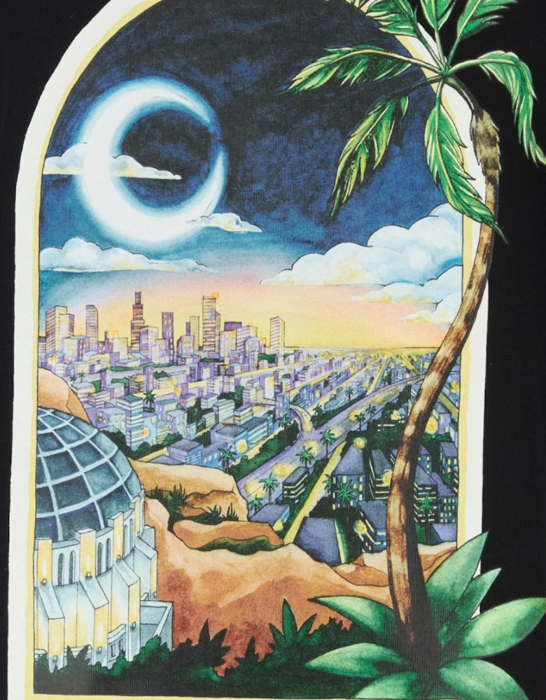 La Night Printed T-Shirt Black T-Shirt