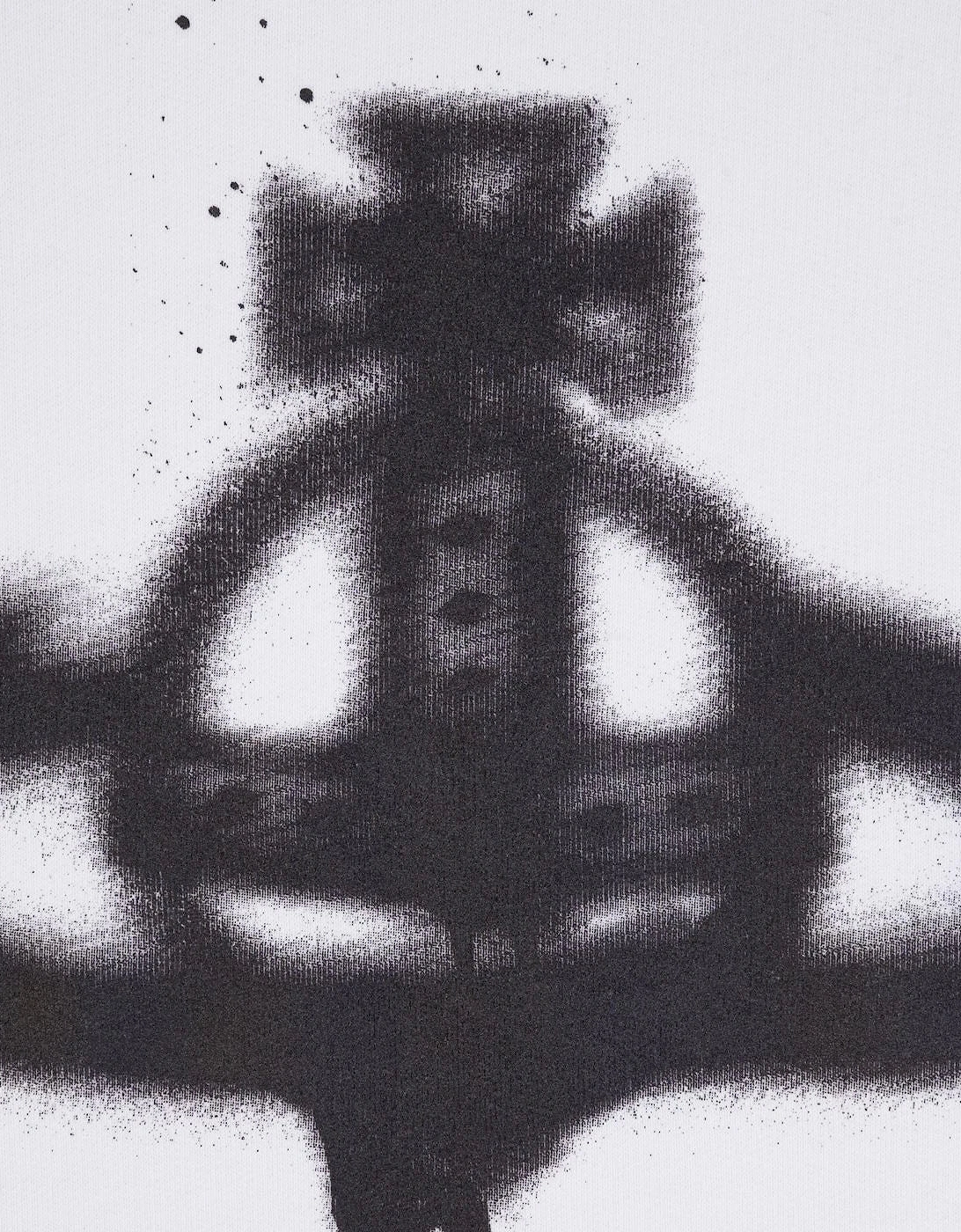 Men's White Spray Orb Raglan Sweatshirt