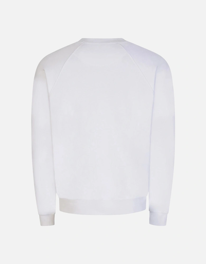Men's White Spray Orb Raglan Sweatshirt