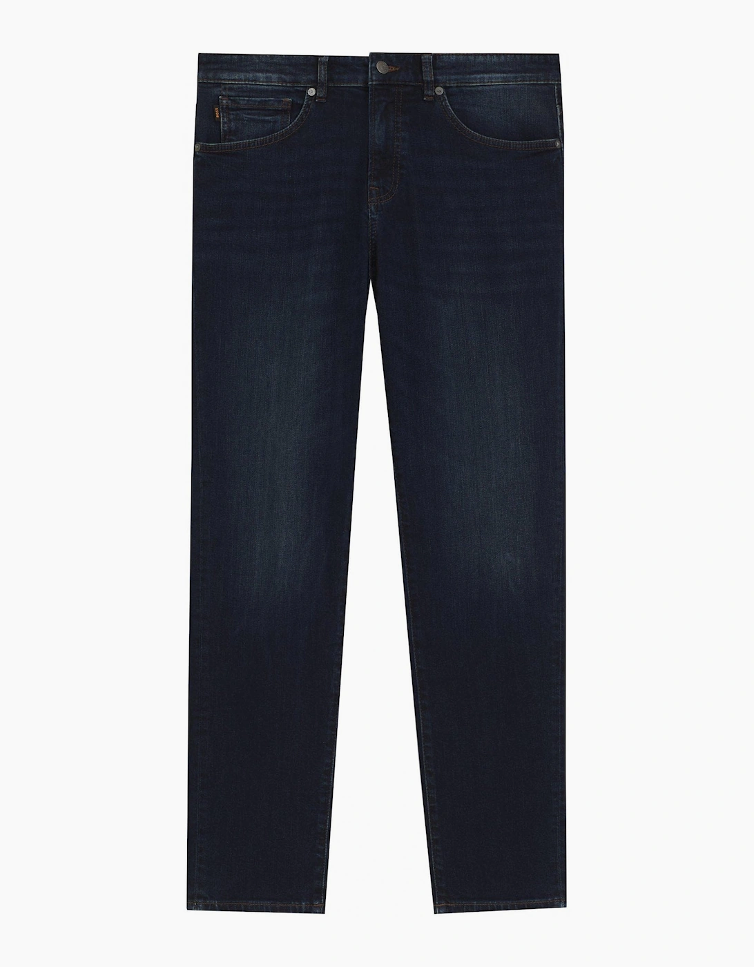 Hugo Boss Men's Black Dark Blue Onyx Slim Tapered Fit Denim Jeans - Size: 34/34