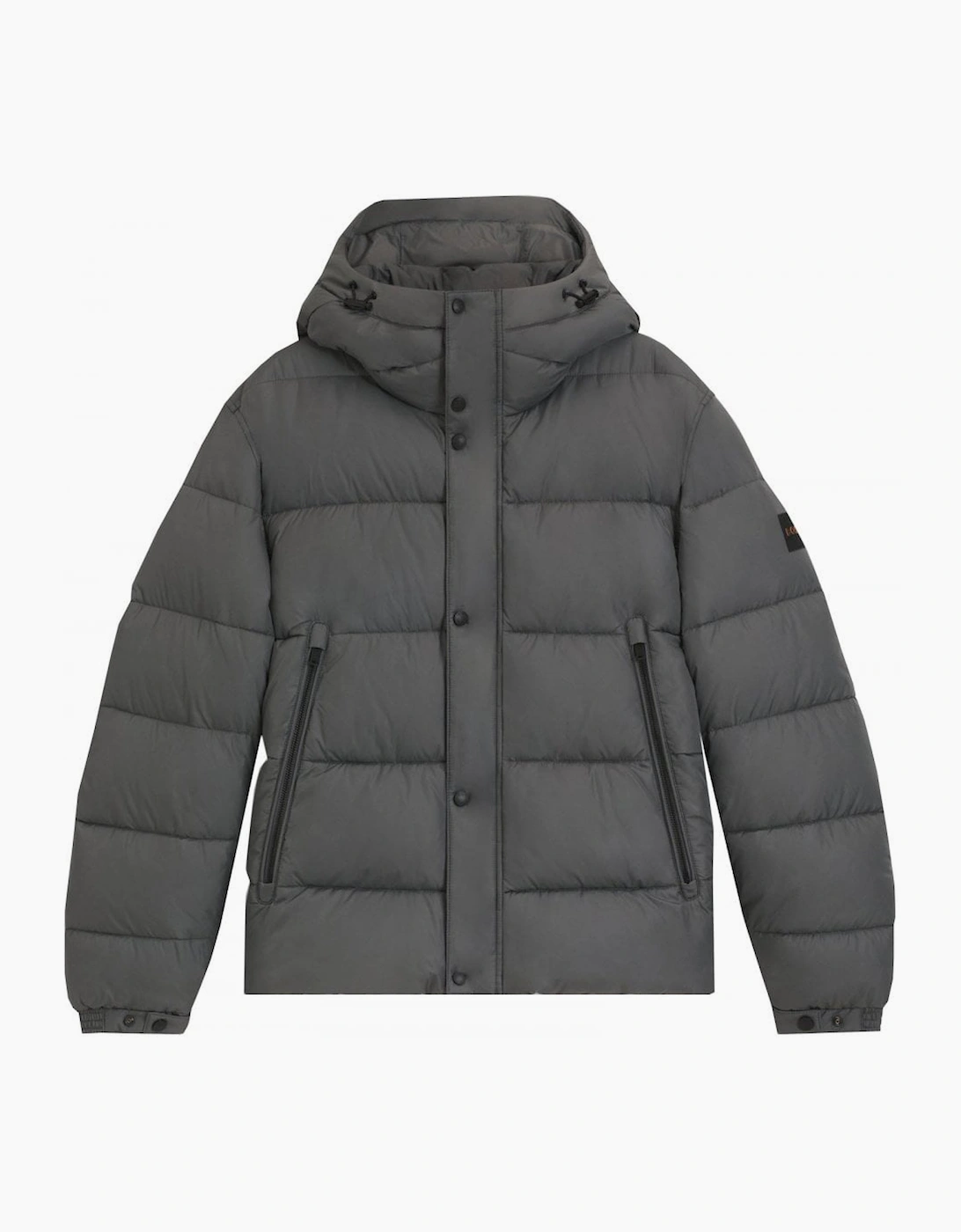Hugo Boss Men's Black Grey Omaris Puffer Jacket - Size: 38/Regular