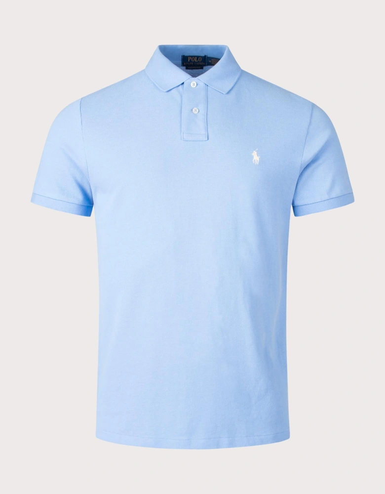 Custom Slim Fit Mesh Polo Shirt