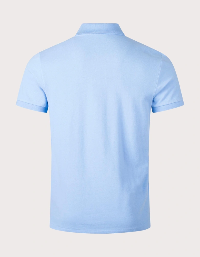 Custom Slim Fit Mesh Polo Shirt