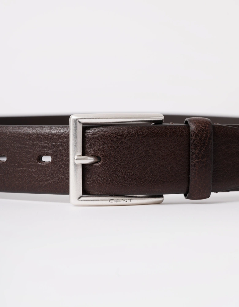 Mens Classic Cow Leather Belt - 274 Rich Brown