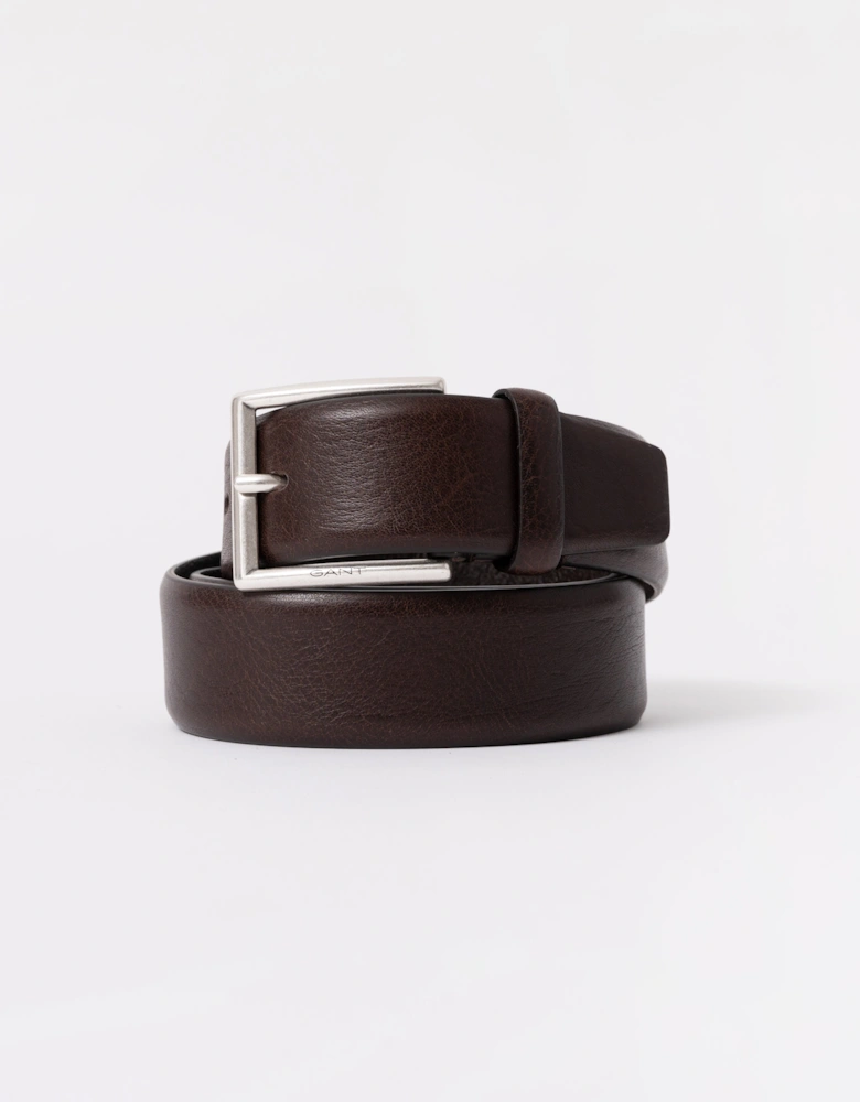 Mens Classic Cow Leather Belt - 274 Rich Brown