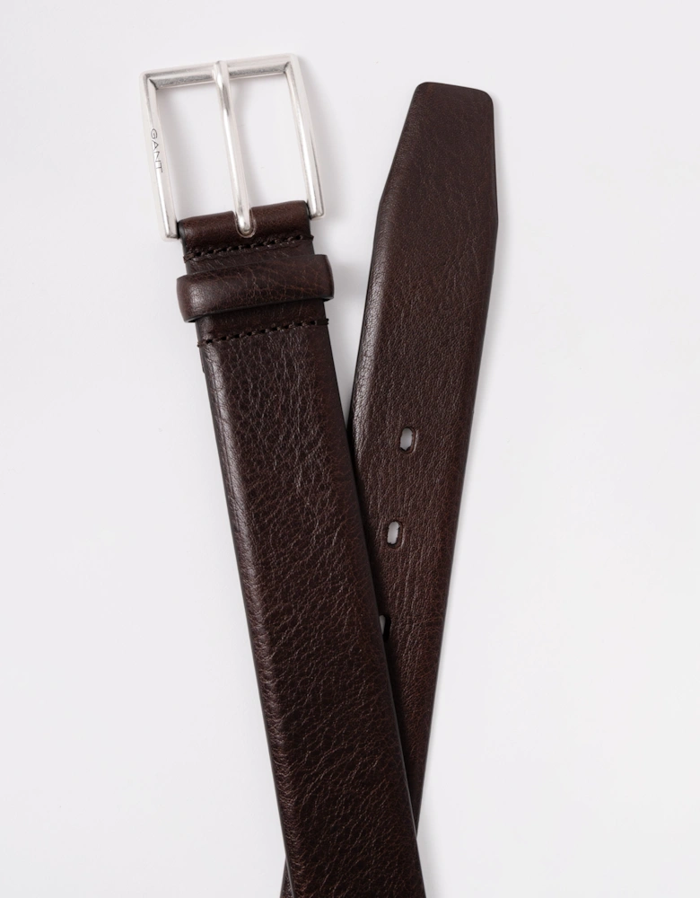 Mens Classic Cow Leather Belt - 274 Rich Brown