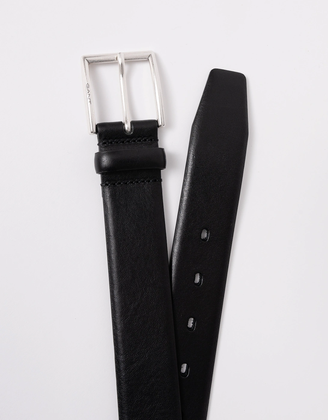 Mens Classic Cow Leather Belt - 5 Black