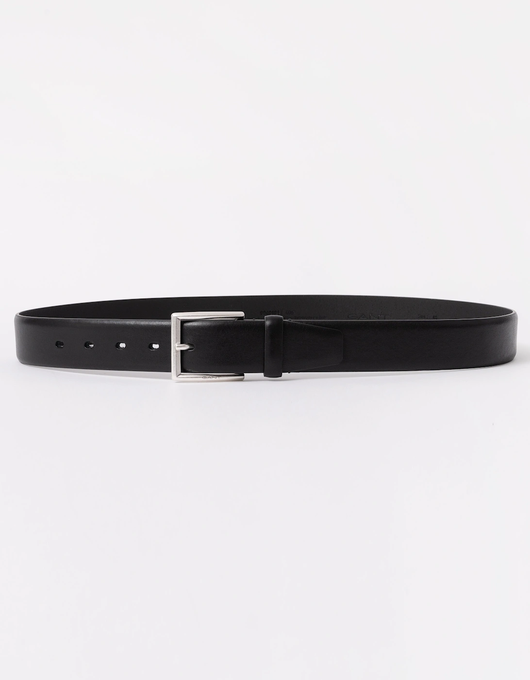 Gant Men's Black Classic Cow Leather Belt - 5 - Size: W36