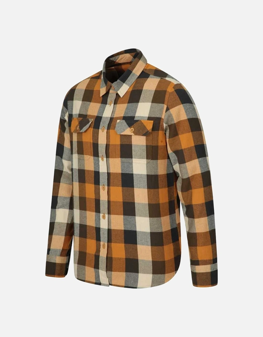 Mens Trace Flannel Long-Sleeved Shirt