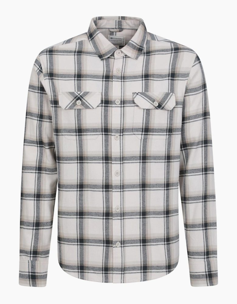 Mens Trace Flannel Long-Sleeved Shirt