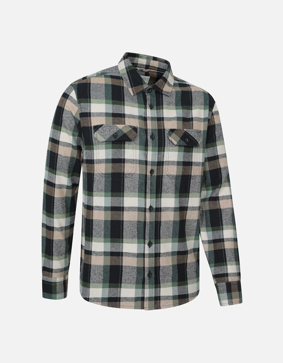 Mens Trace Flannel Long-Sleeved Shirt