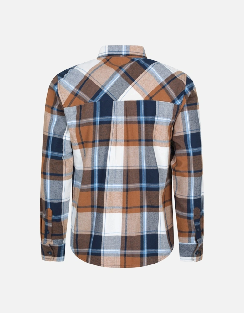 Mens Trace Flannel Long-Sleeved Shirt