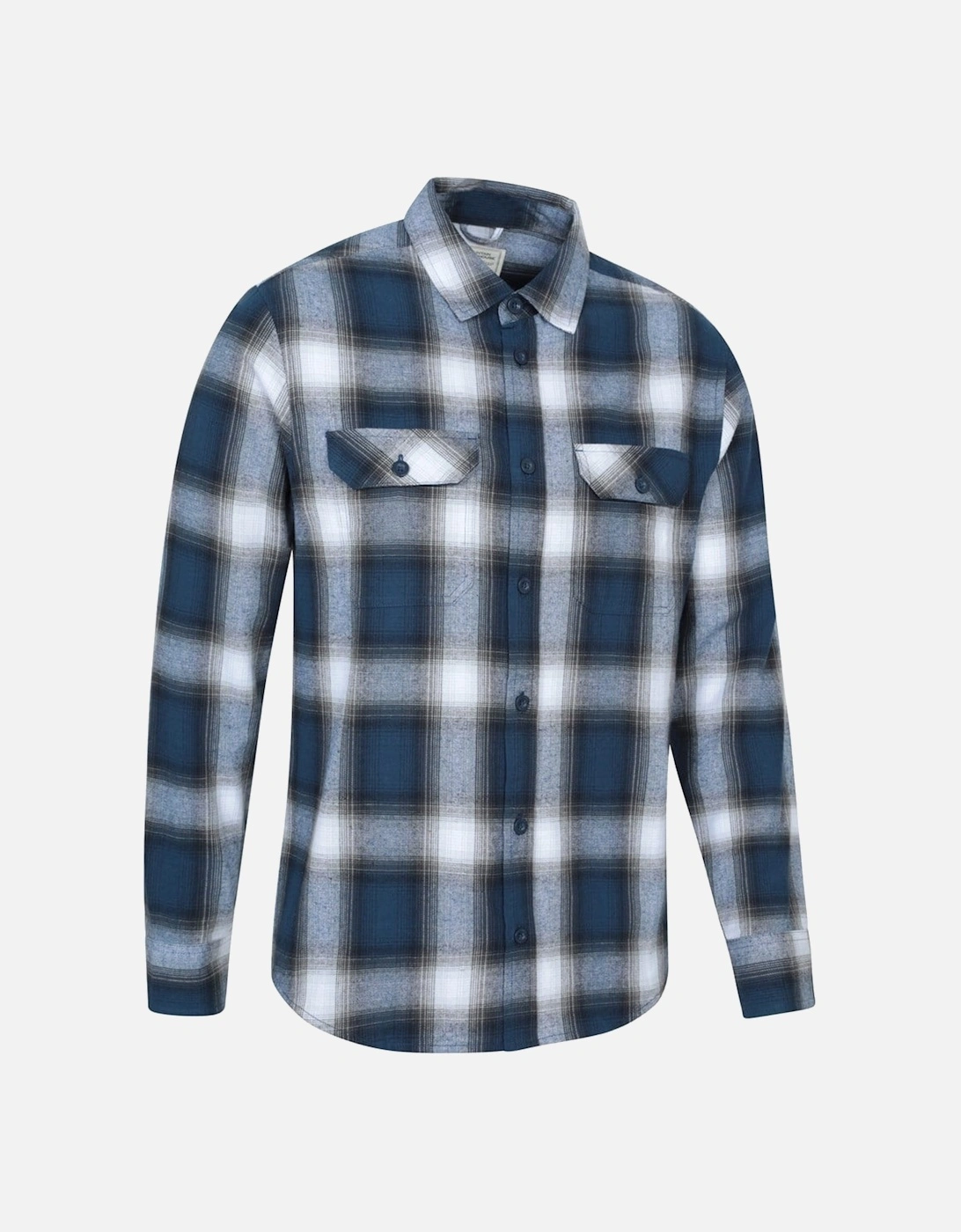 Mens Trace Flannel Long-Sleeved Shirt