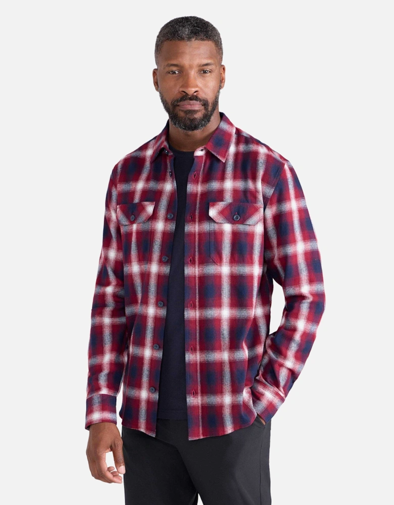 Mens Trace Flannel Long-Sleeved Shirt