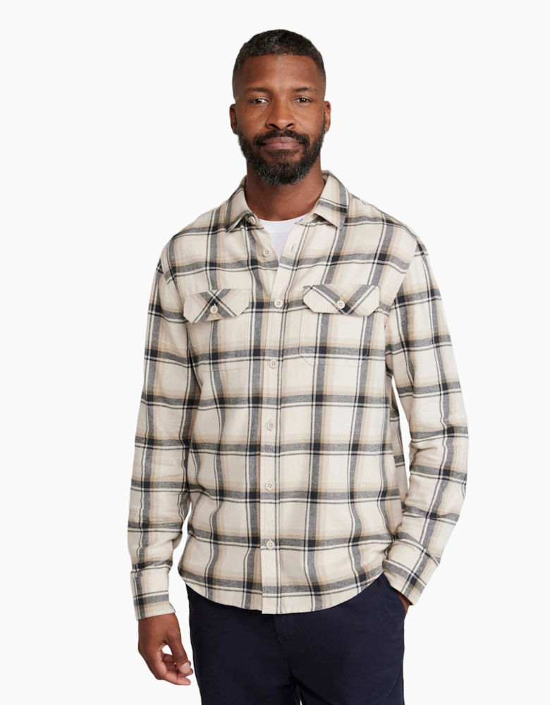 Mens Trace Flannel Long-Sleeved Shirt