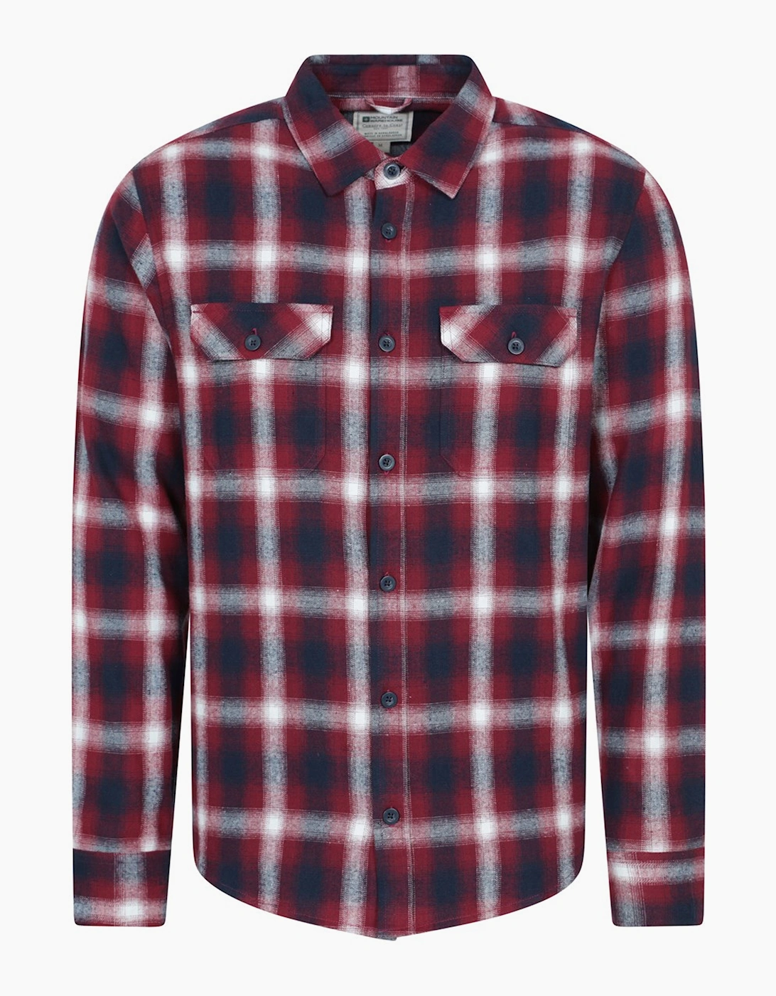 Mountain Warehouse Men's Mountain Warehouse Mens Trace Flannel Long-Sleeved Shirt - Purple
