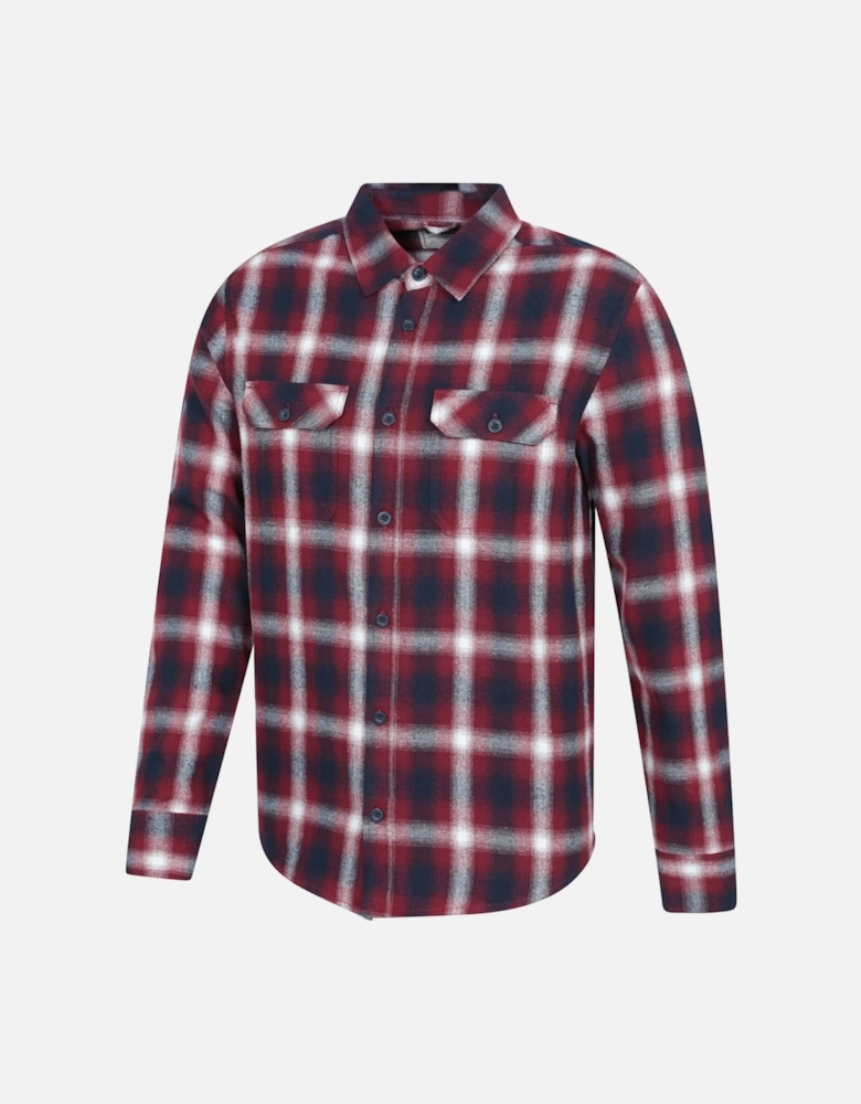 Mens Trace Flannel Long-Sleeved Shirt