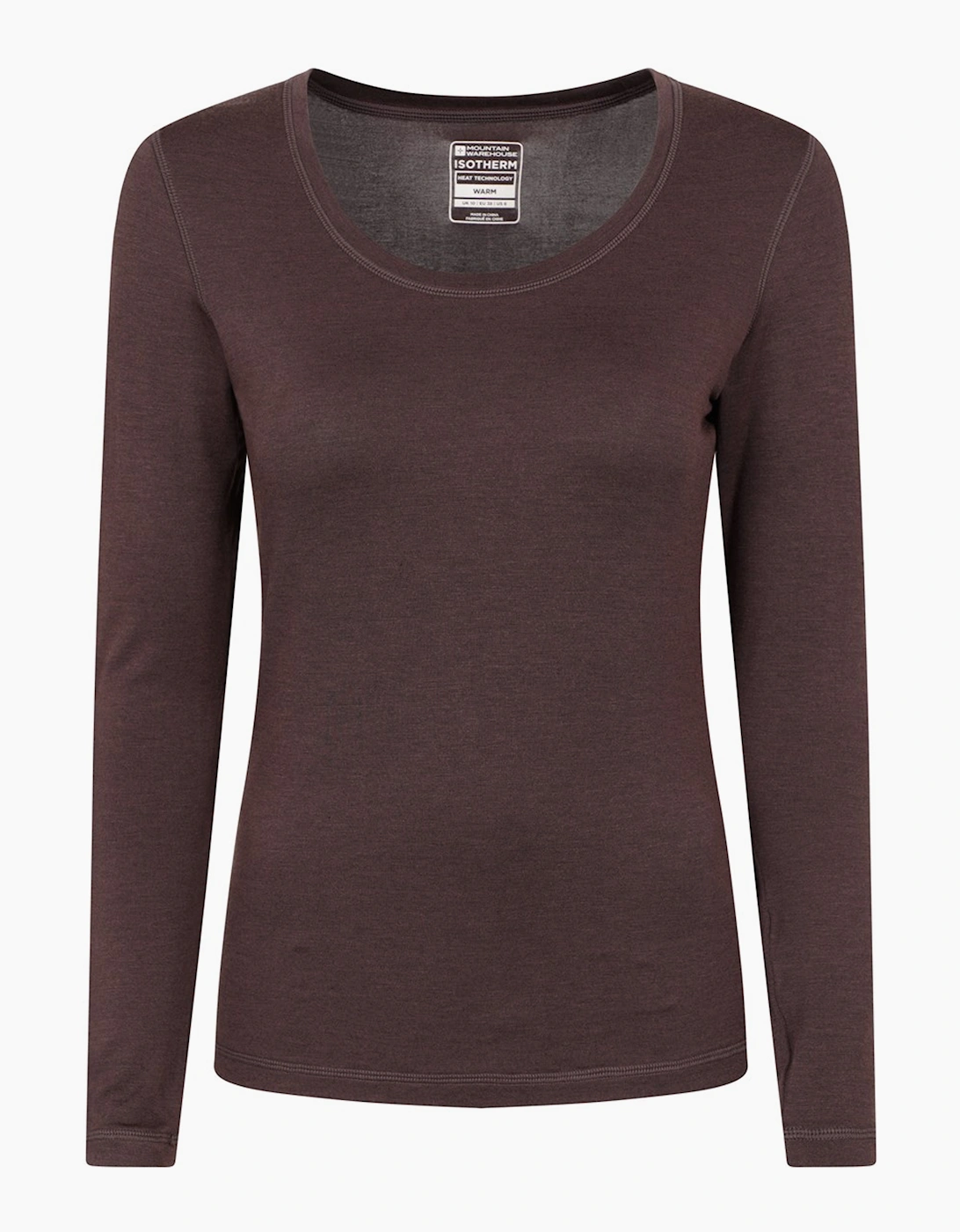 Mountain Warehouse Women's Brown / Keep The Heat Thermal Top - Size: 10