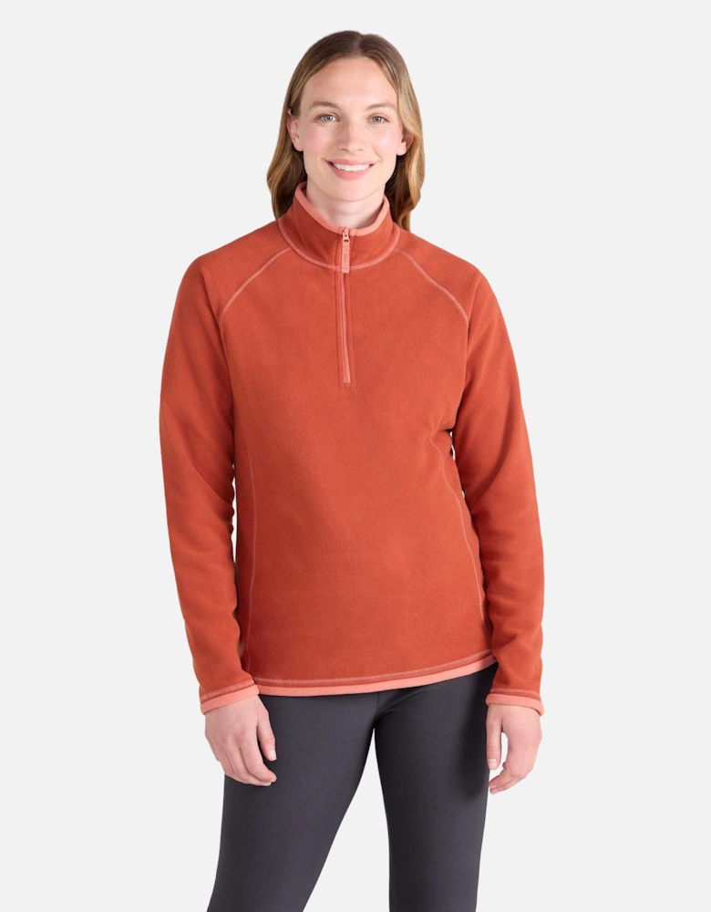 Womens/Ladies Montana Half Zip Fleece Top