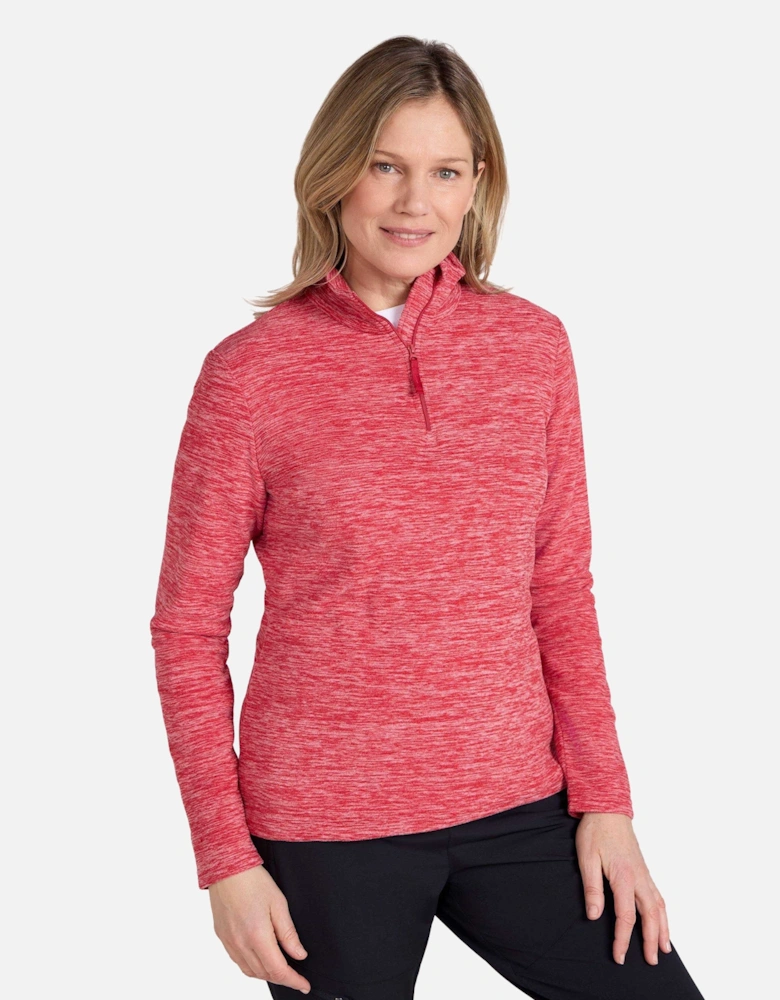 Womens/Ladies Snowdon Melange Fleece Top