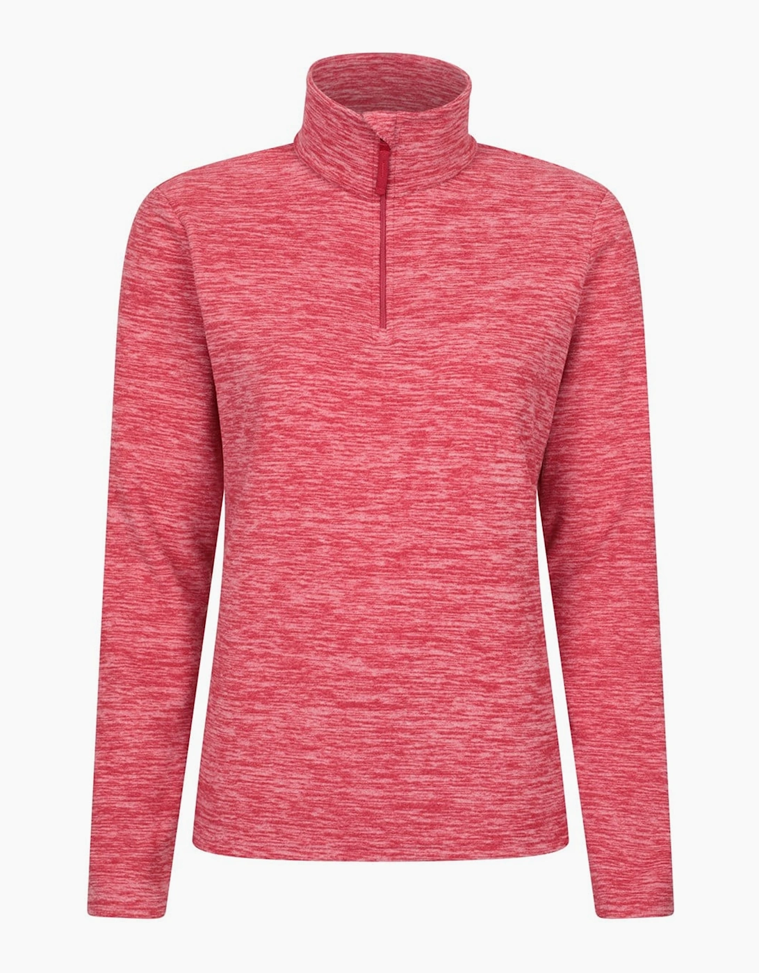 Mountain Warehouse Women's Red / Snowdon Melange Fleece Top - Size: 12