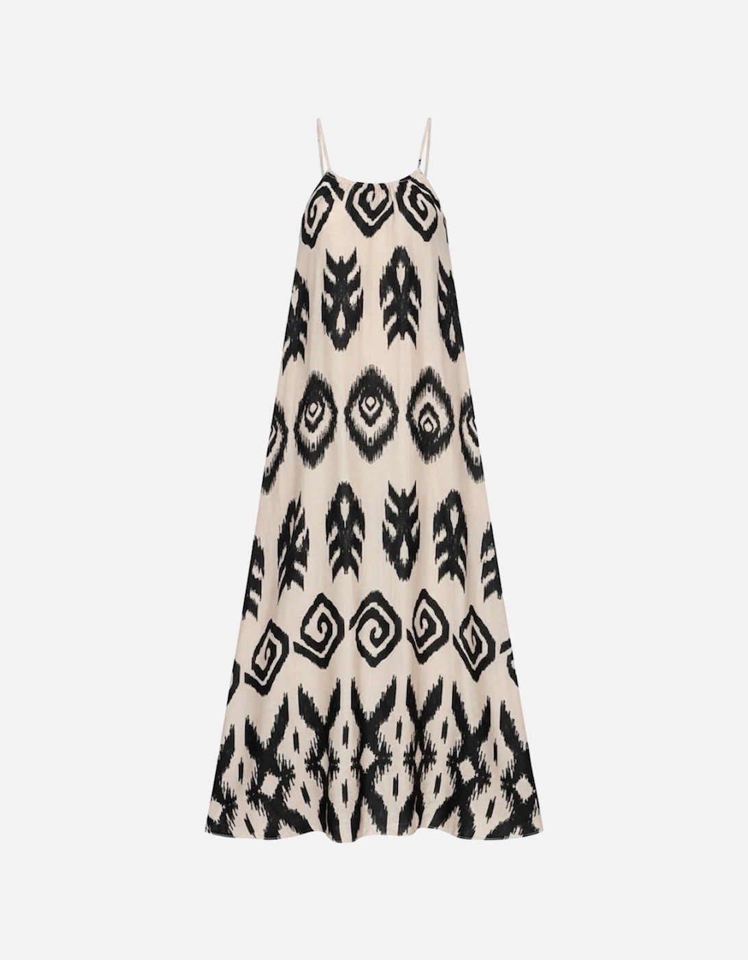 Black Western  Aztec Printed Fashion Vacation Sundress, 13 of 12