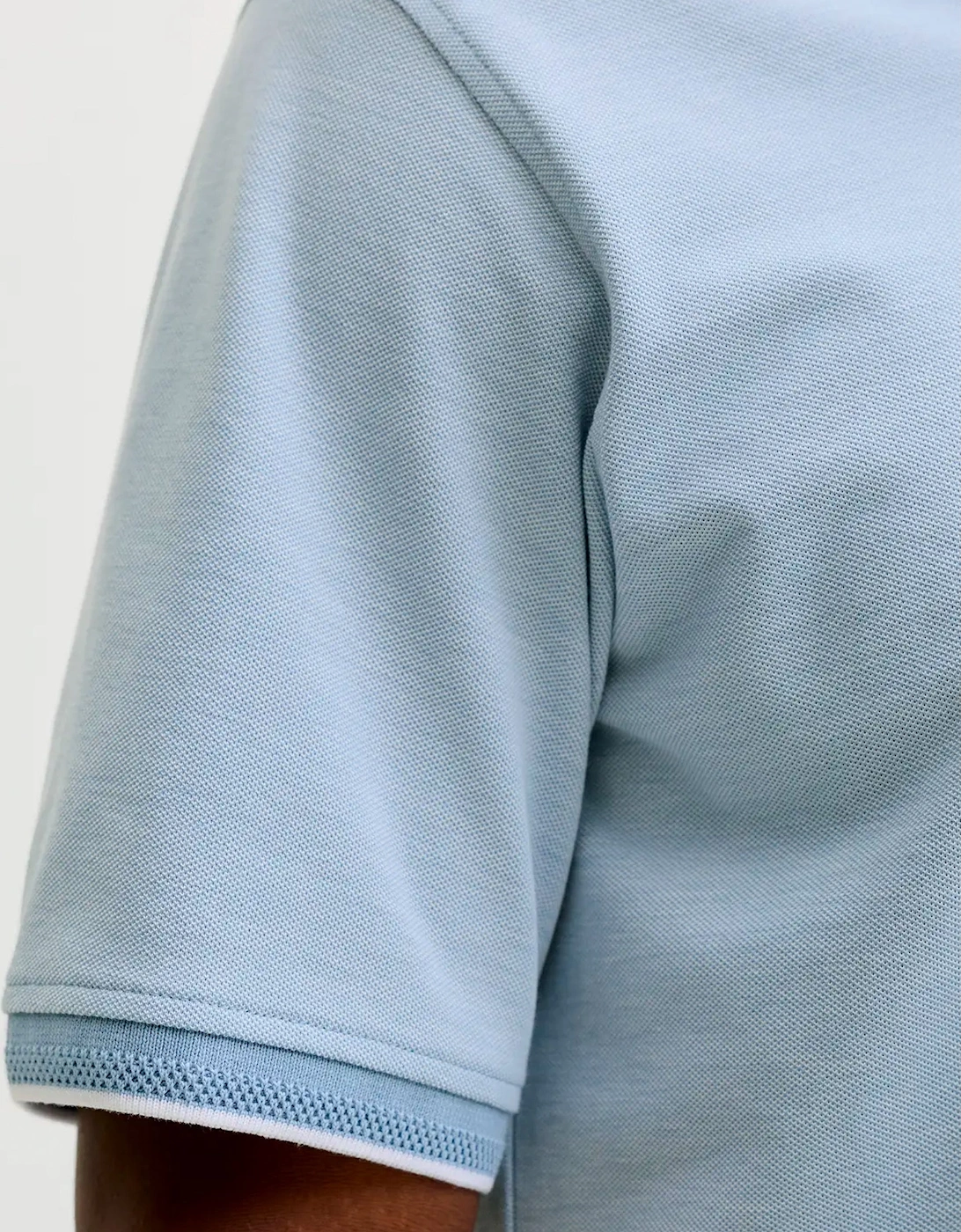 JJRBLUALVES Polo Shirt Ashley Blue Melange