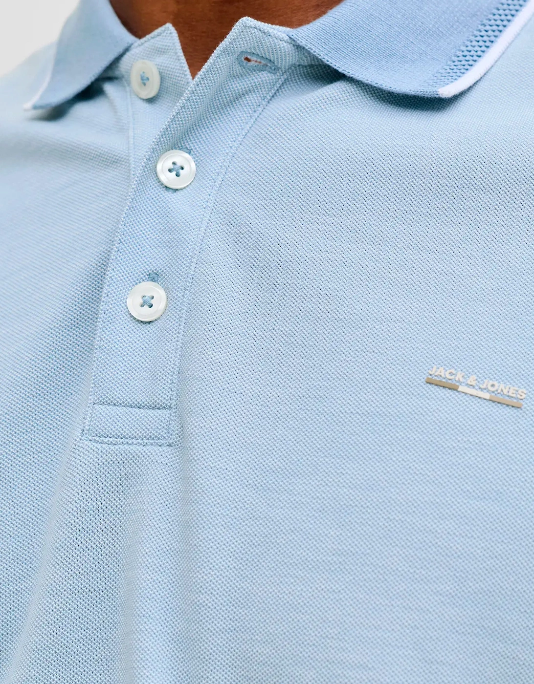 JJRBLUALVES Polo Shirt Ashley Blue Melange
