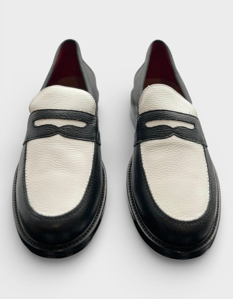 Penny Loafer Black White