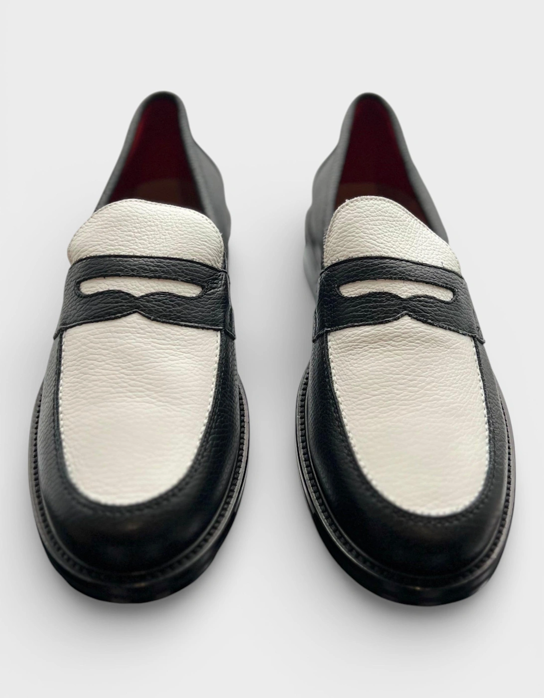 Penny Loafer Black White