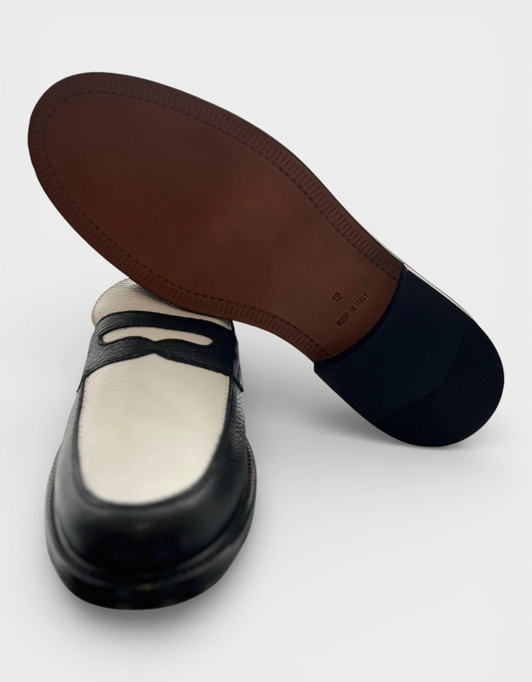 Penny Loafer Black White