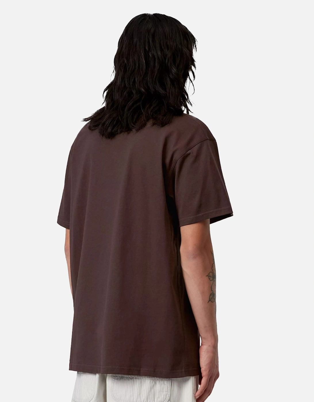 S/S American Script T-Shirt Palisander