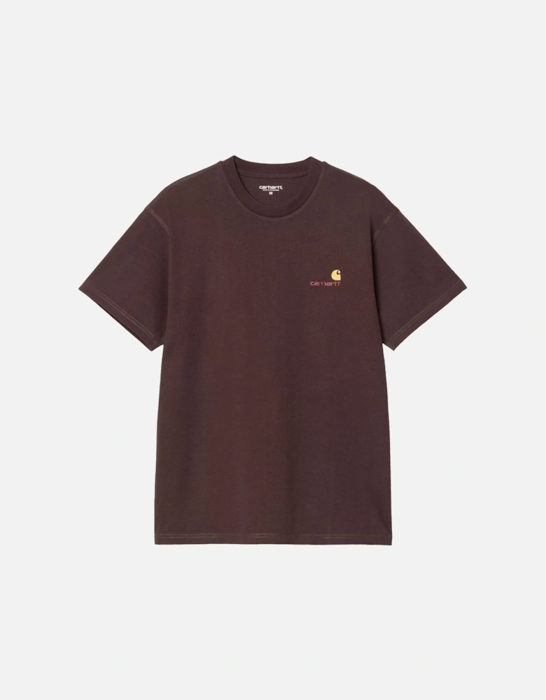 S/S American Script T-Shirt Palisander