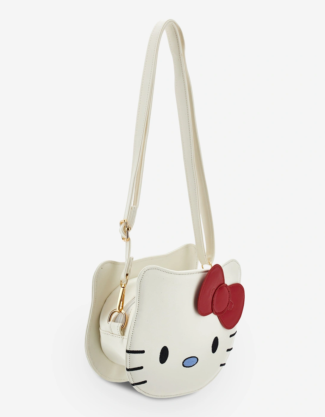Girls Hello Kitty Crossbody Bag in White (19cm)