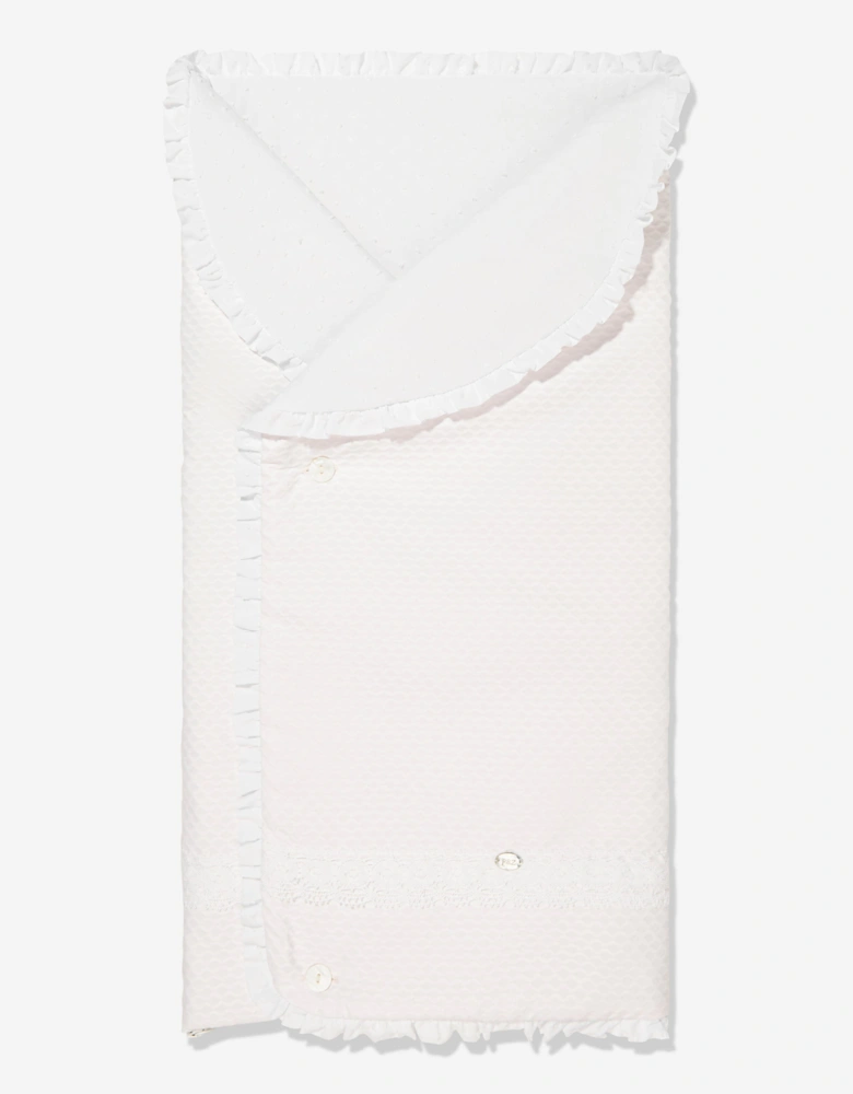 Baby Girls Lace Trim Nest in Pink