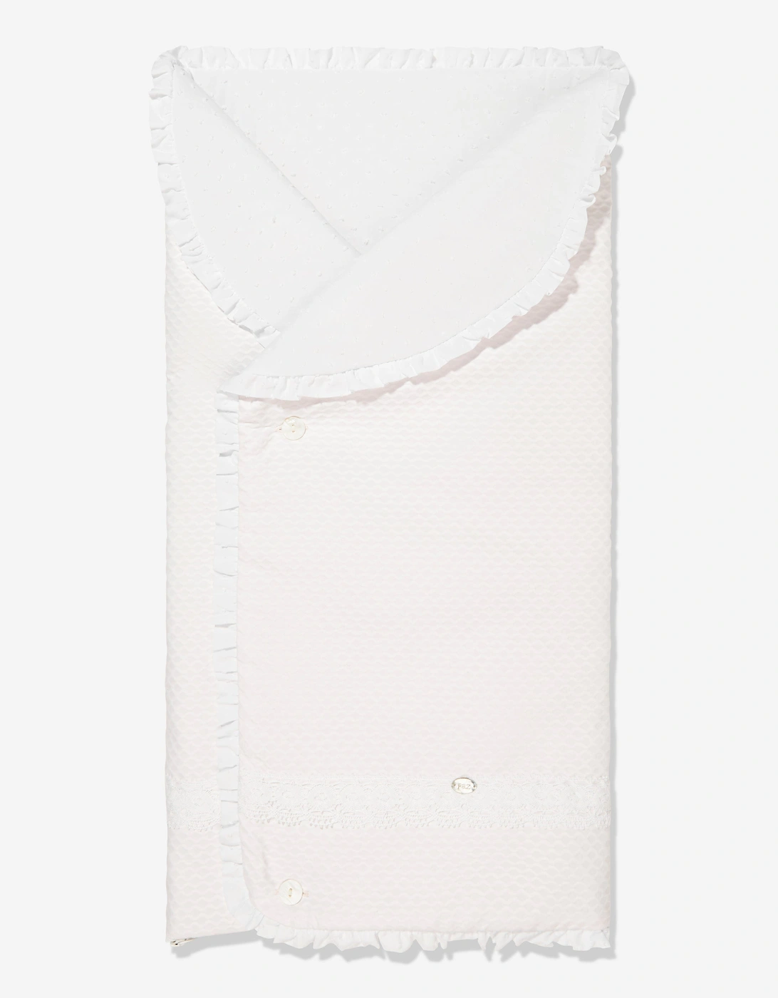 Baby Girls Lace Trim Nest in Pink, 5 of 4