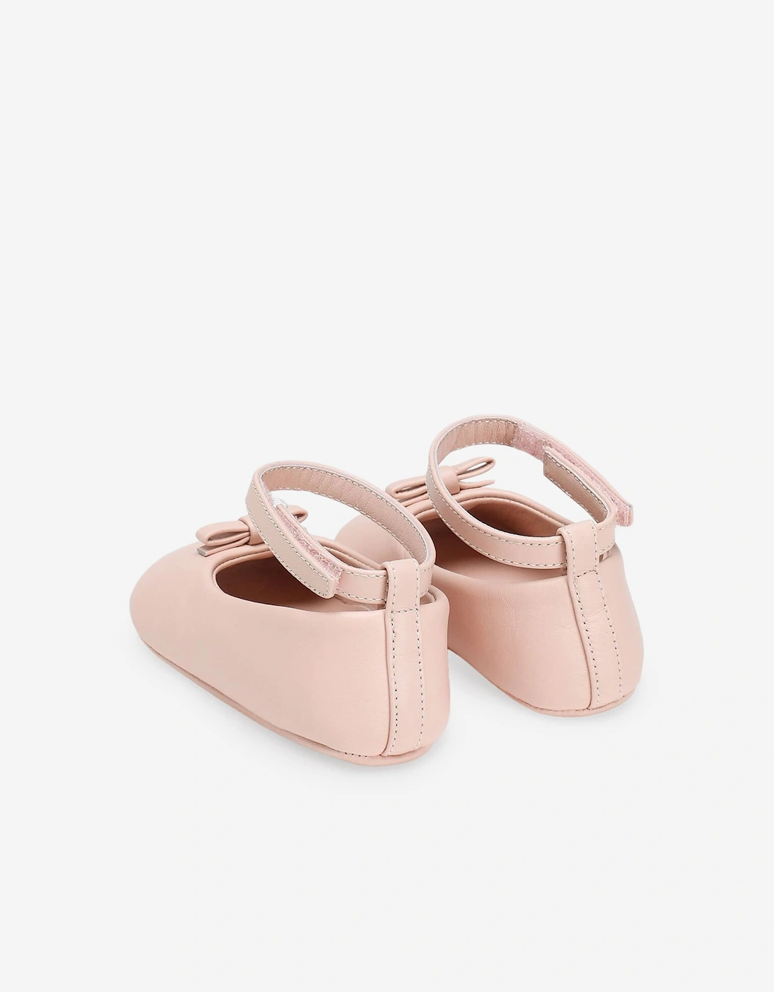 Baby Girls Leather Pre-Walker Pumps in Pink