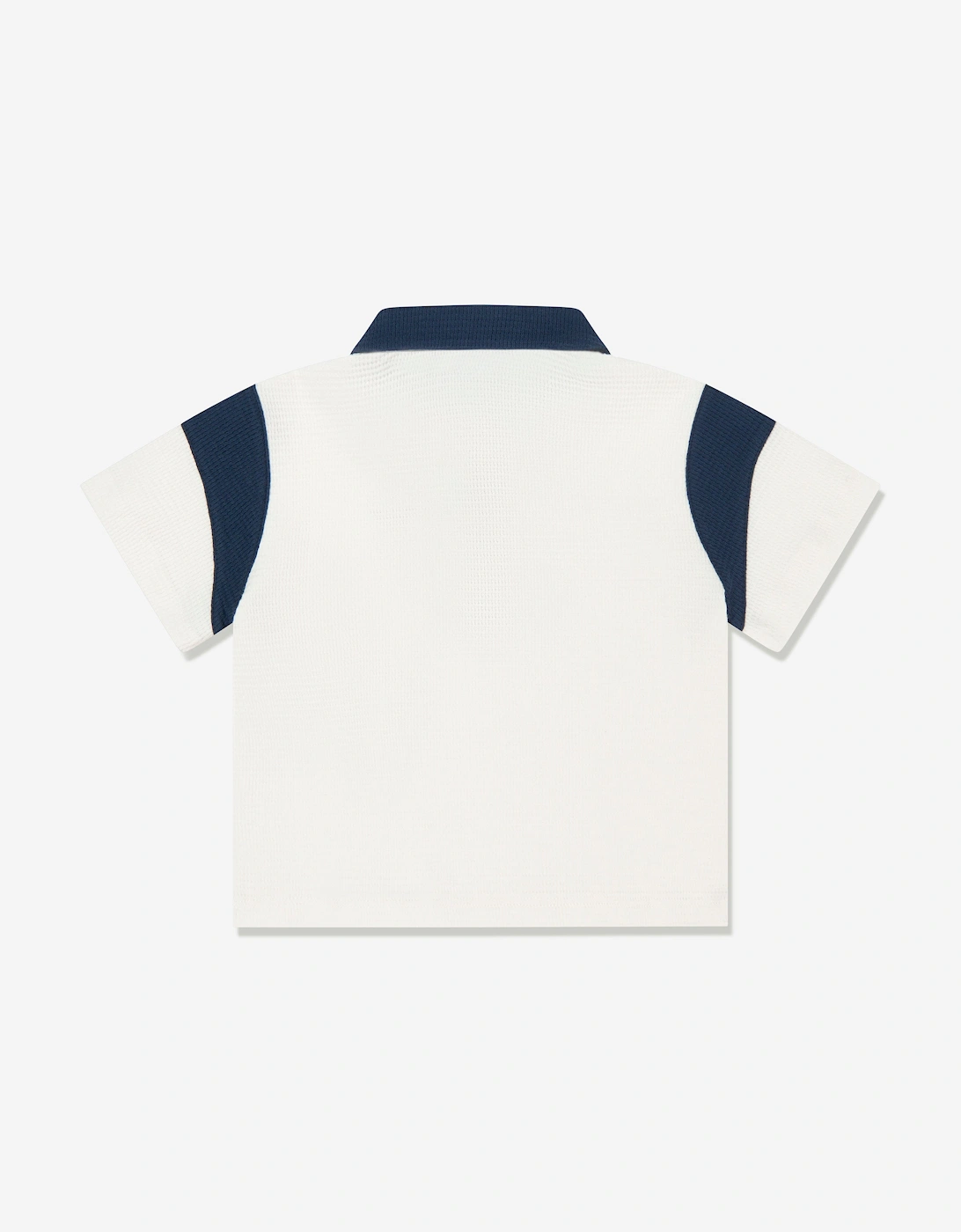 Baby Boys Eagle Logo Polo Shirt in White