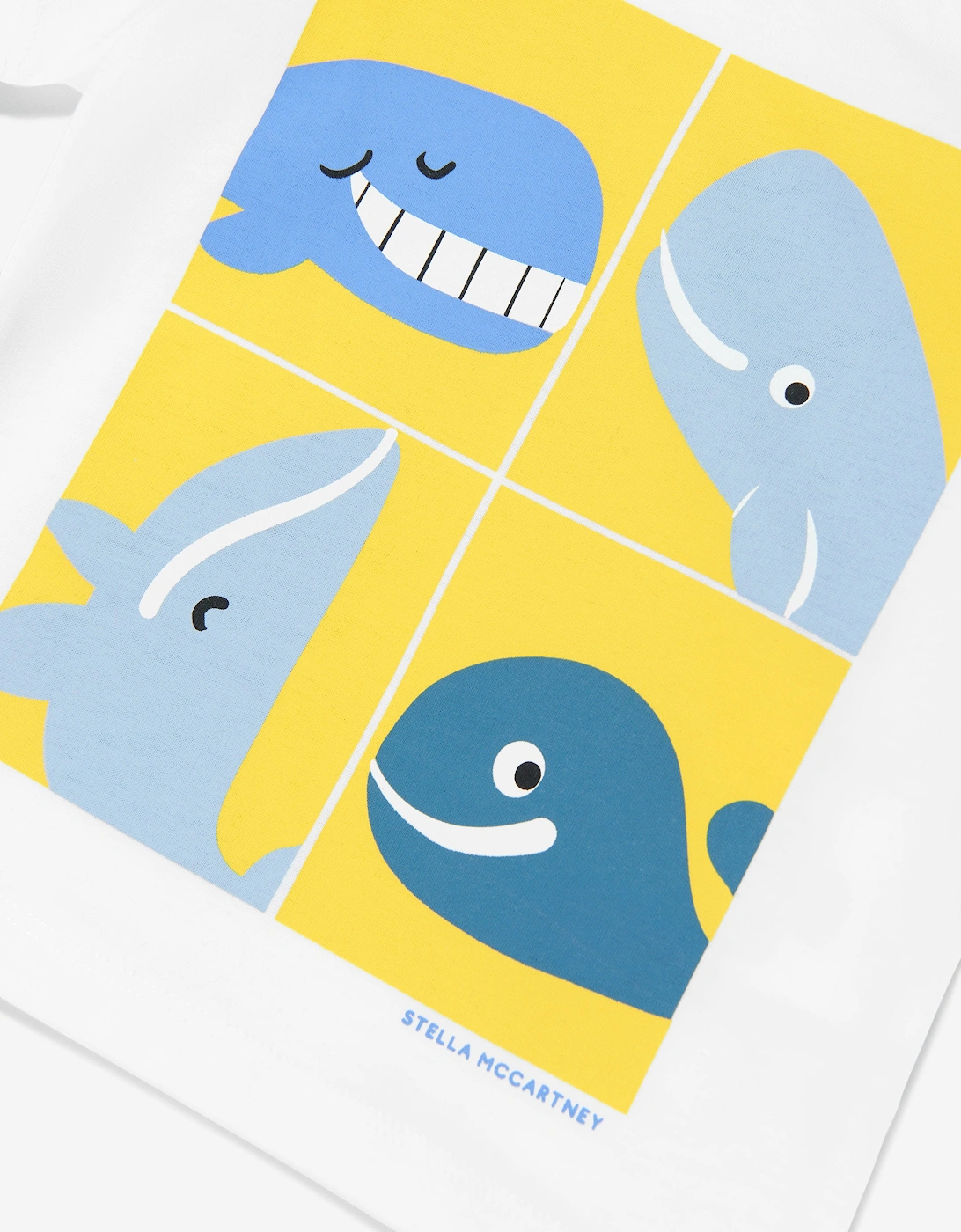 Baby Boys Whales Print T-Shirt in White