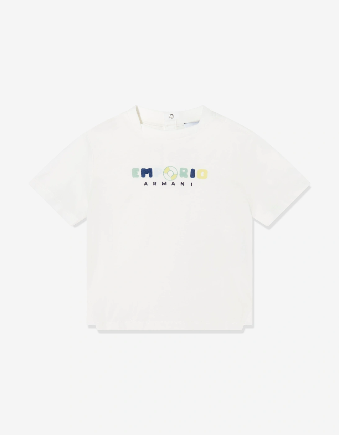 Baby Boys Logo T-Shirt in White, 5 of 4