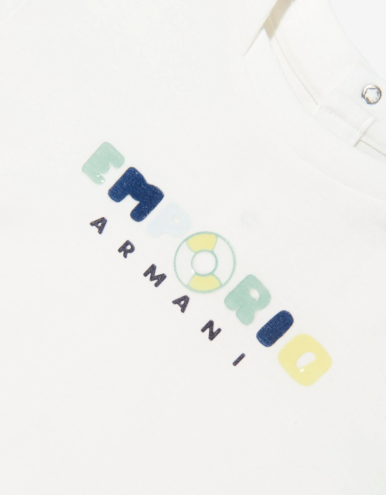 Baby Boys Logo T-Shirt in White