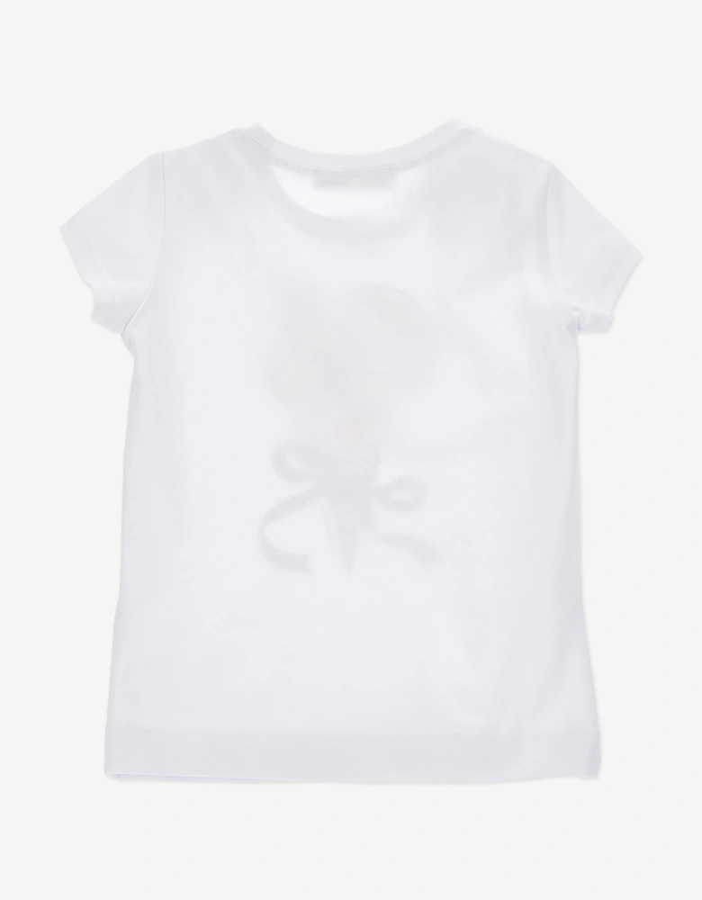 Girls Ice Cream T-Shirt in White