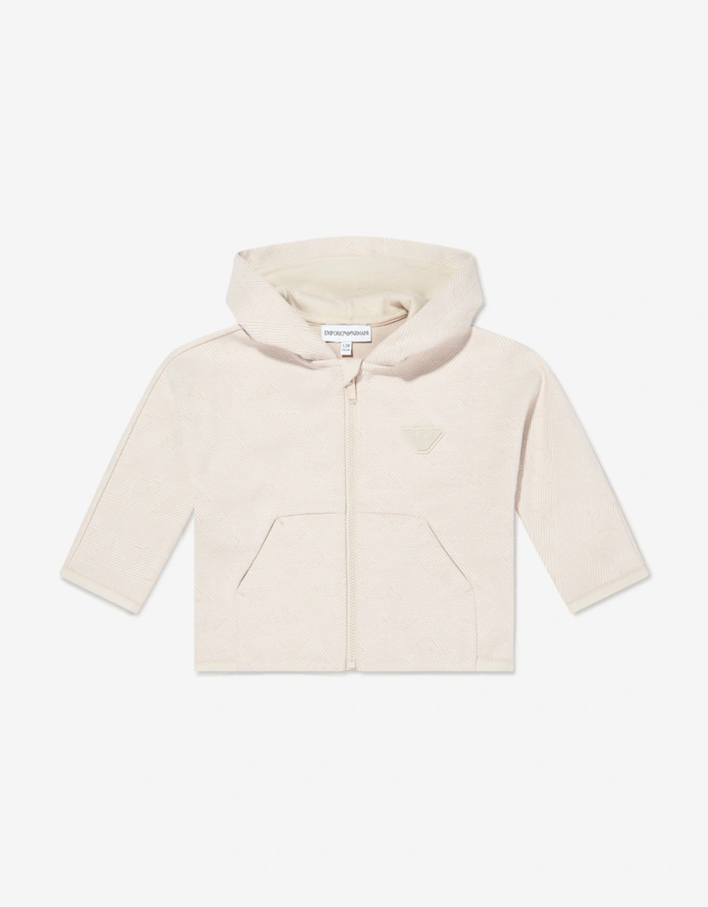 Baby Boys Eagle Logo Tracksuit in Beige