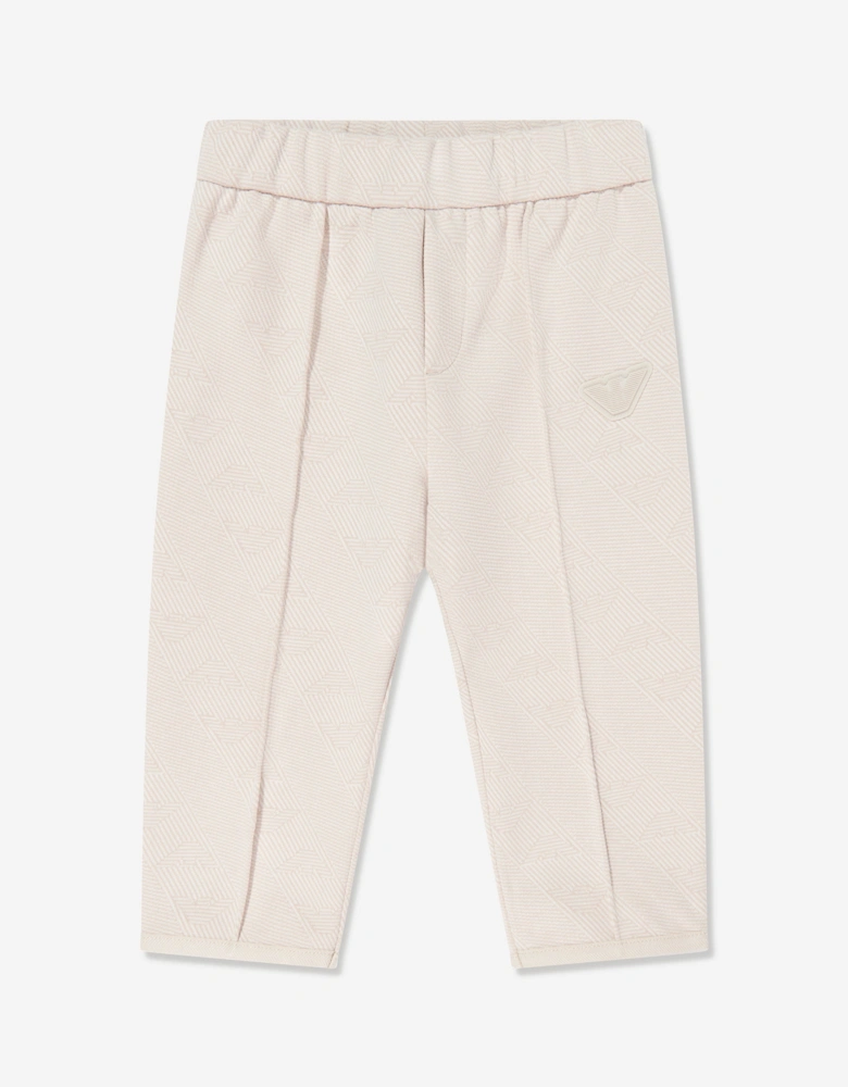 Baby Boys Eagle Logo Tracksuit in Beige