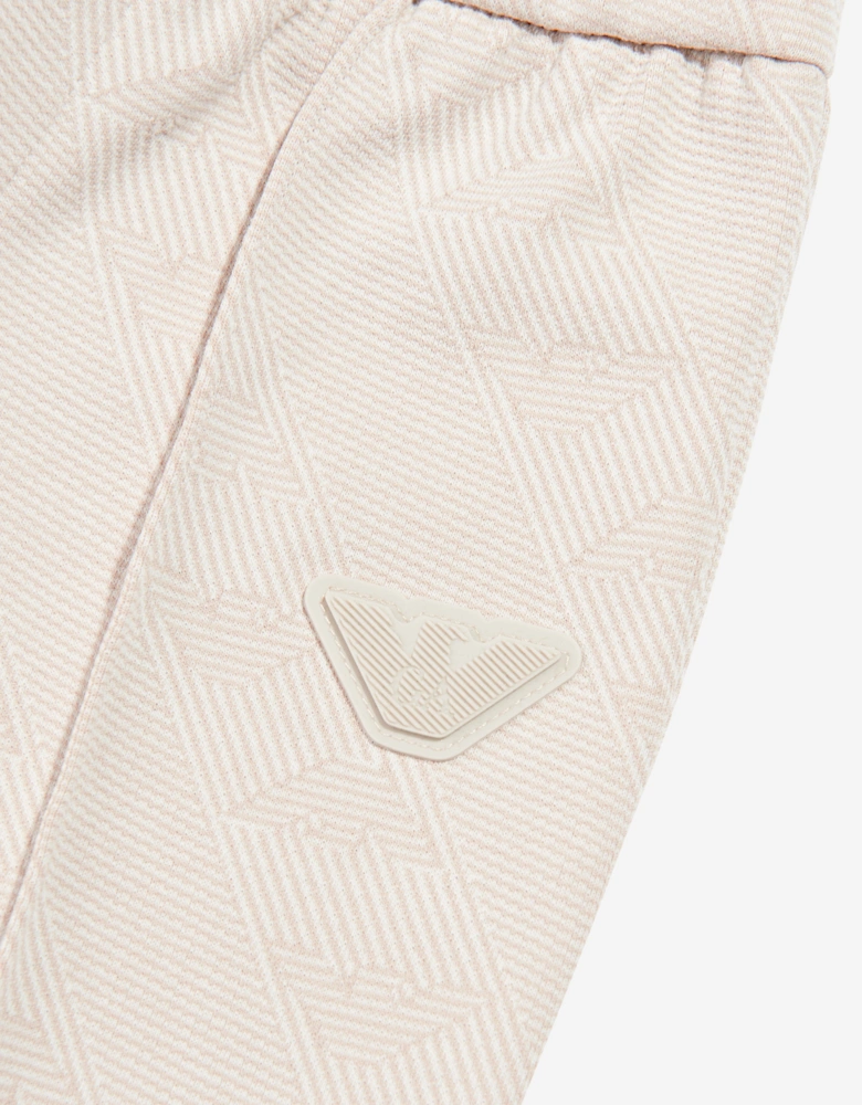 Baby Boys Eagle Logo Tracksuit in Beige