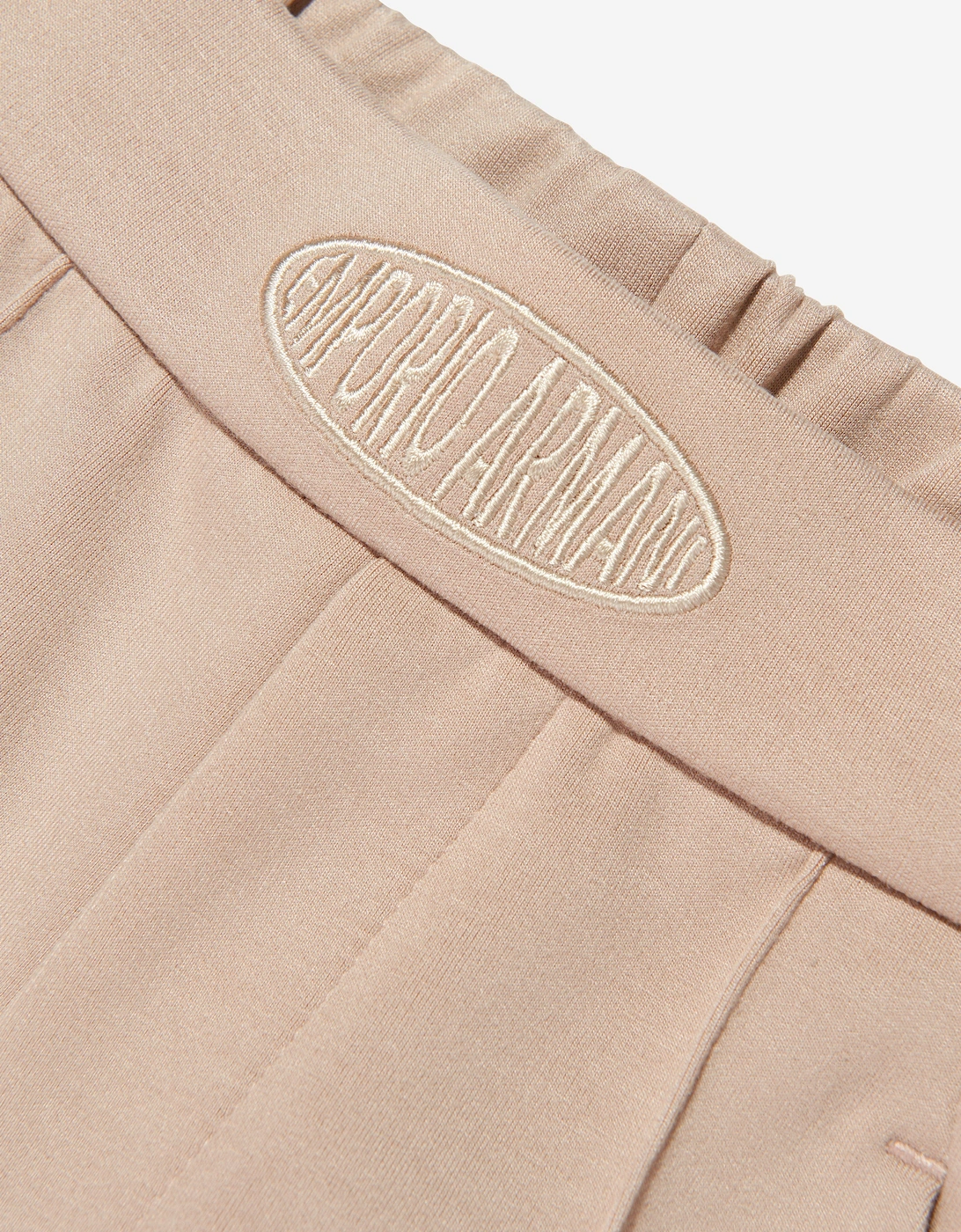 Boys Logo Joggers in Beige