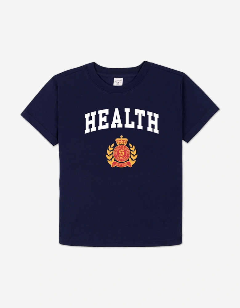 Kids NY Health Crest T-Shirt in Navy