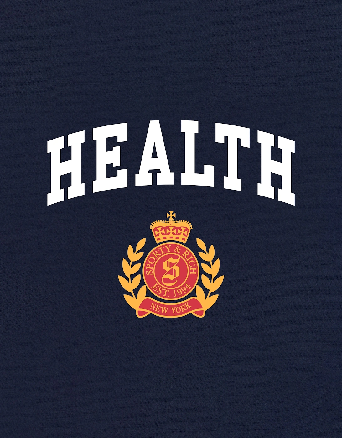 Kids NY Health Crest Hoodie in Navy