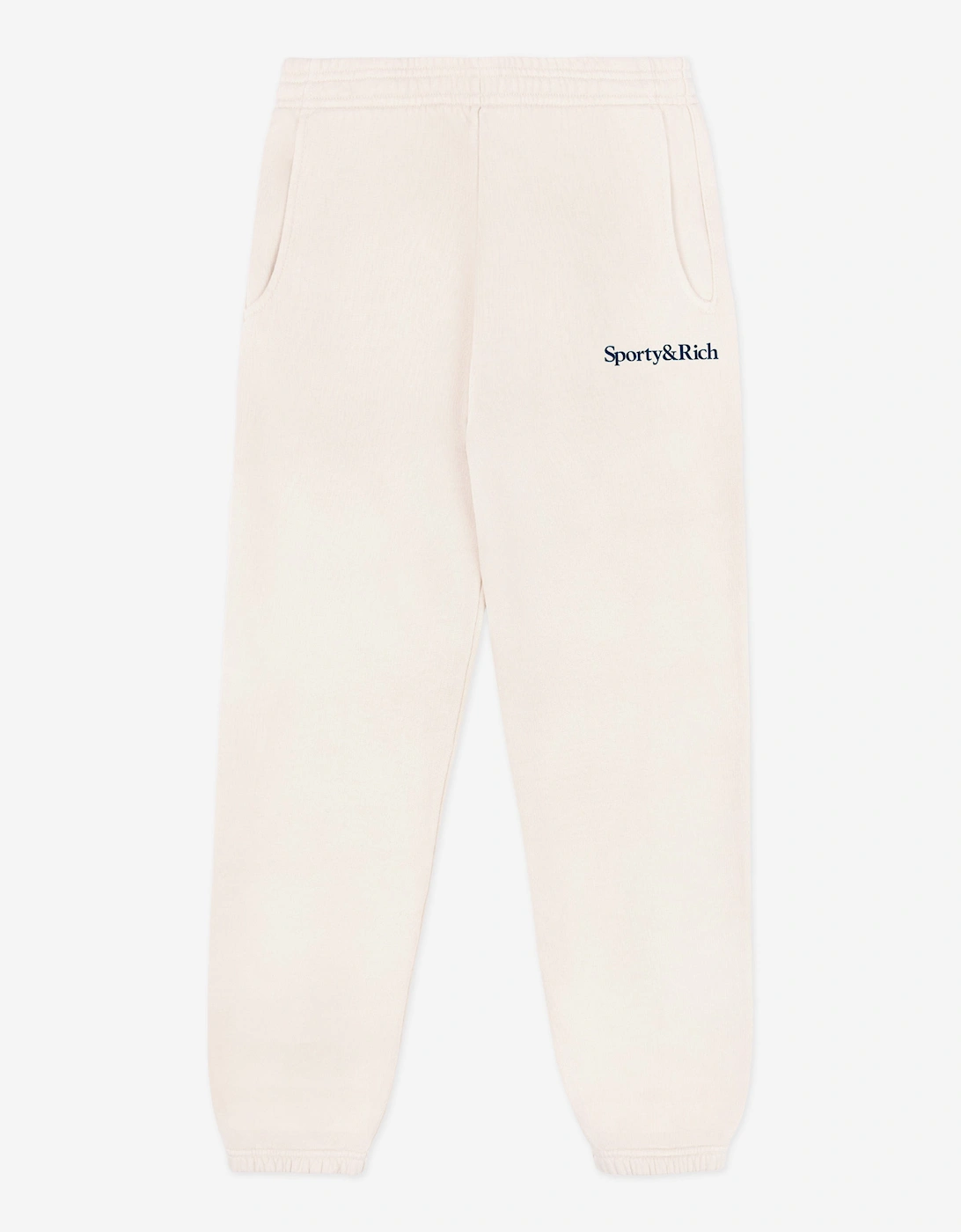 Sporty & Rich Girls Cream 'S Serif Logo Joggers In Ivory - Size: 8 Years/9 Years/10 Years Kids